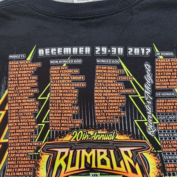 20th Annual Rumble In Fort Wayne 2017 EVENT T SHIRT Size L - Picture 5 of 11